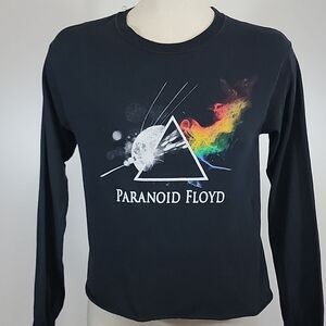 Paranoid Floyd Gildan Long Sleeve Graphic Cotton Tee size S